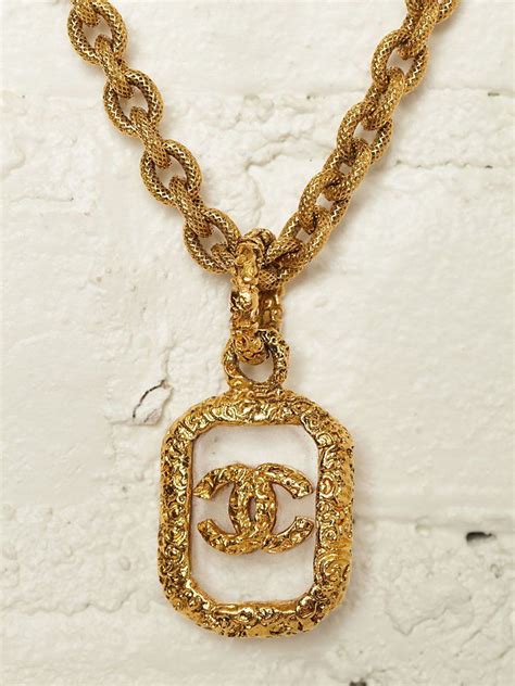 vintage coco chanel necklace.